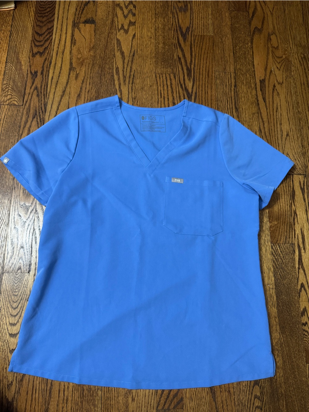 FIGS Catarina One-Pocket Scrub Top Blue Size L Technical Collection